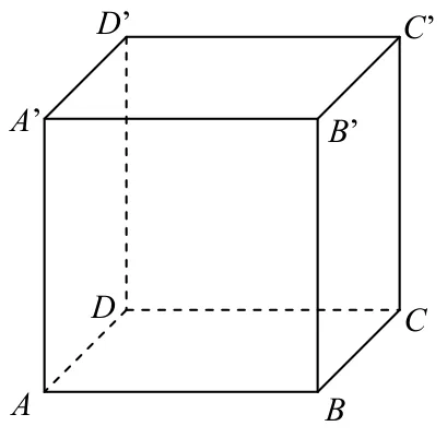 Figura 1: cubul ABCDA'B'C'D'.